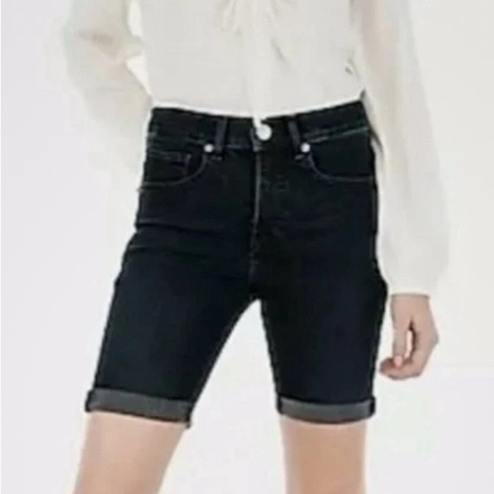 Express Black Jean Shorts